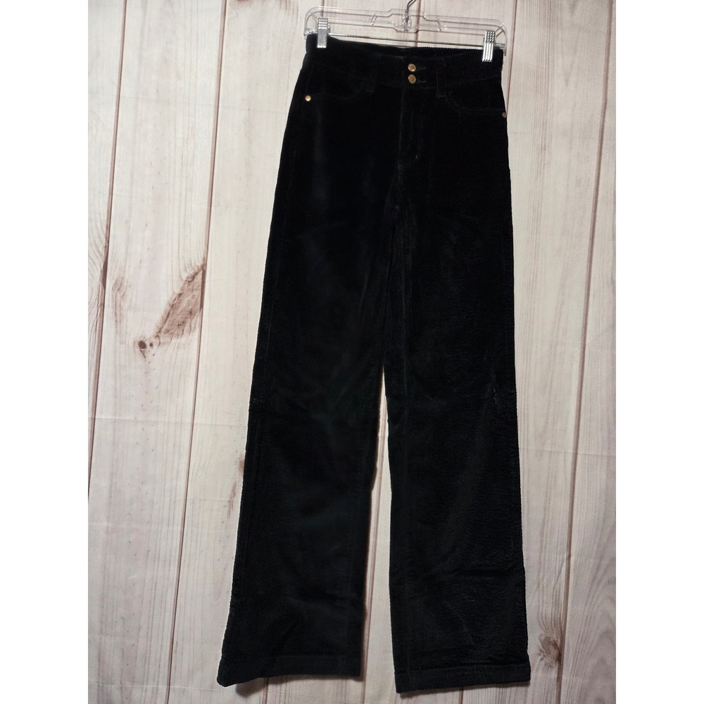 Judy Blue Forest Green Corduroy Wide Leg Pants High Rise Womens 1 25